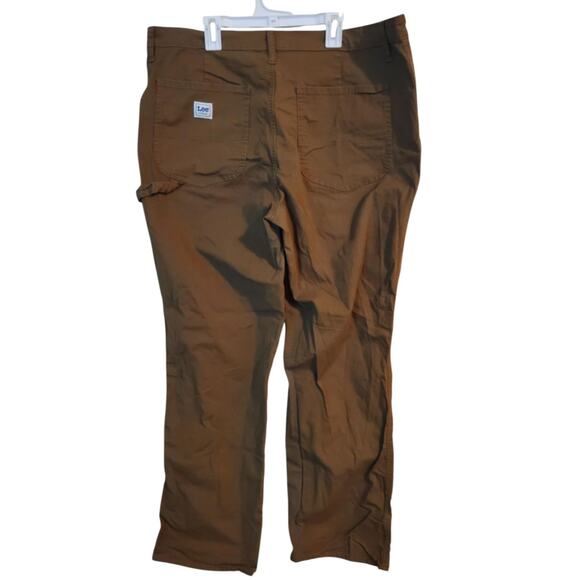 Lee Workwear Pants Women's Size 18M Khaki Brown Utility Cargo Heavy Duty Outdoor - Picture 6 of 6